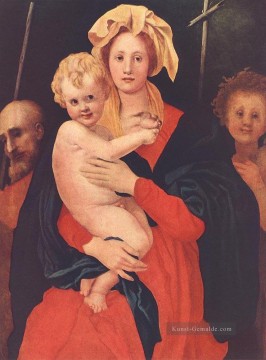  saint - Madonna und Kind mit St Joseph und St Johannes der Täufer Florentiner Pontormo